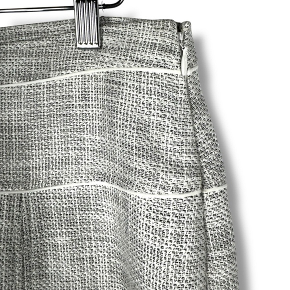 Club Monaco Textured Lightweight Tweed Pencil Skirt, Grey/White, Size 8 - Picture 4 of 11